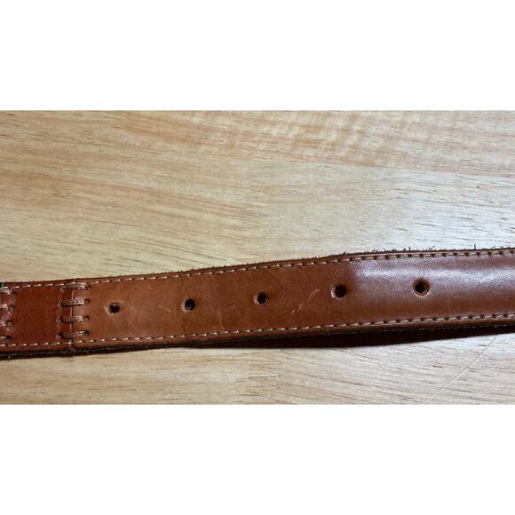 Fossil LARGE Multi Color Leather Belt Style BT 1411 Brown Black Green. Pre-Owned - Picture 6 of 9